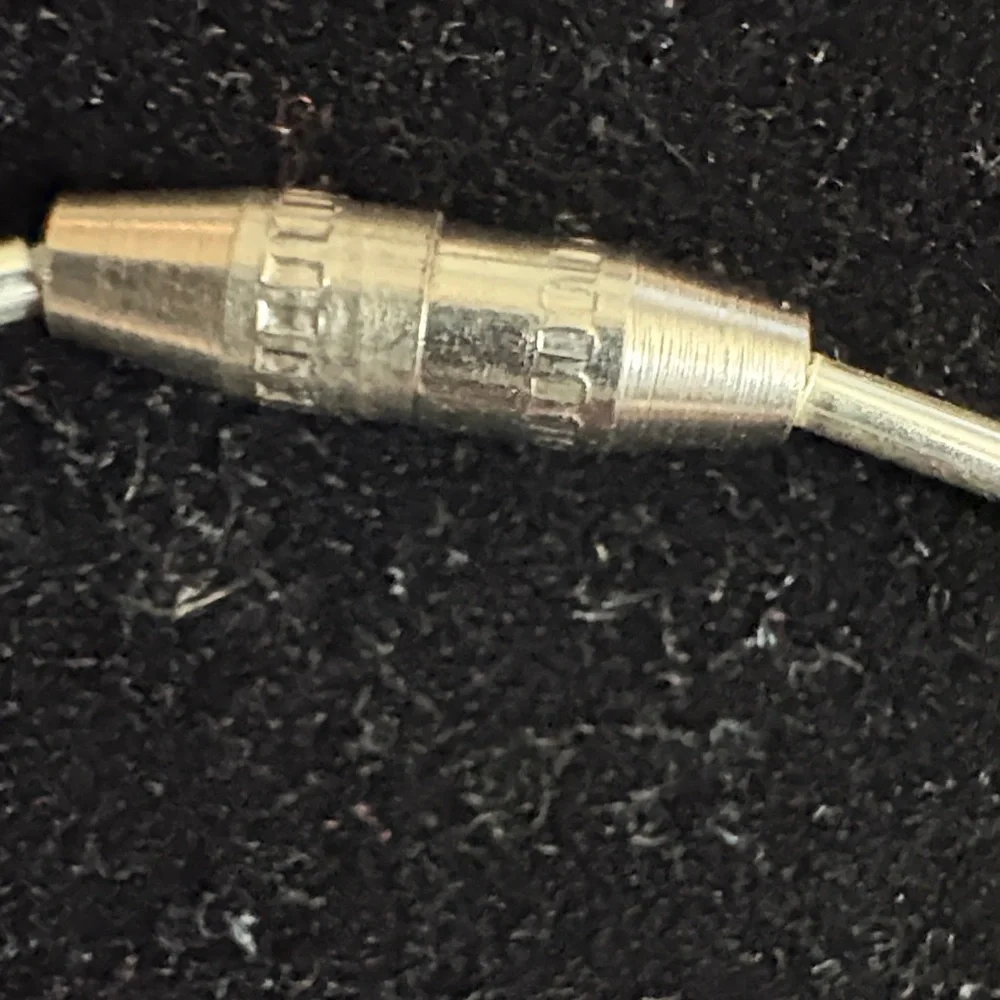 Vintage Mother of Pearl Silver Butterfly Pendant Necklace - Picture 7 of 7